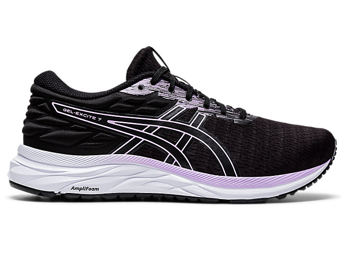 Image 1 of 7 of Women's Black/Lilac Tech GEL-EXCITE 7 TWIST Chaussures Running pour Femmes
