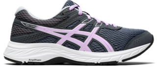 Image 1 of 7 of Womens-Carrier-Grey/Lilac-Tech-GEL-CONTEND-6-(D)-Womens-Running-Shoes