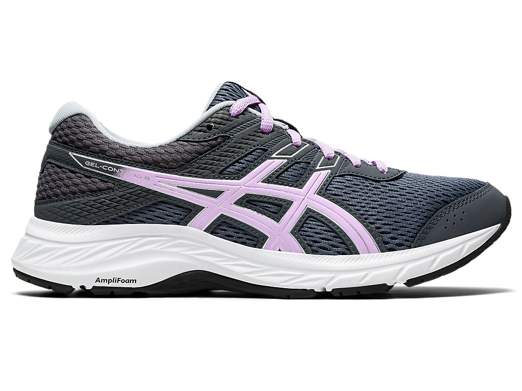 Image 1 of 7 of Womens-Carrier-Grey/Lilac-Tech-GEL-CONTEND-6-(D)-Womens-Running-Shoes