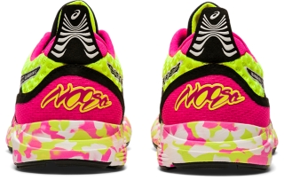 Women s GEL NOOSA TRI 12 Safety Yellow Pink Glo Running Shoes