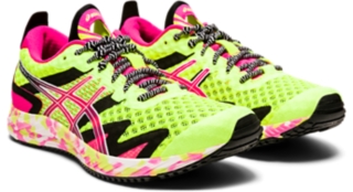 GEL NOOSA TRI 12 Women Safety Yellow Pink Glo Women s Running Shoes ASICS United States