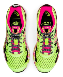 Women s GEL NOOSA TRI 12 Safety Yellow Pink Glo Running Shoes