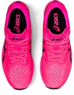 Women s METARACER Hot Pink French Blue Running Shoes ASICS