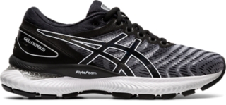 asics black running shoes