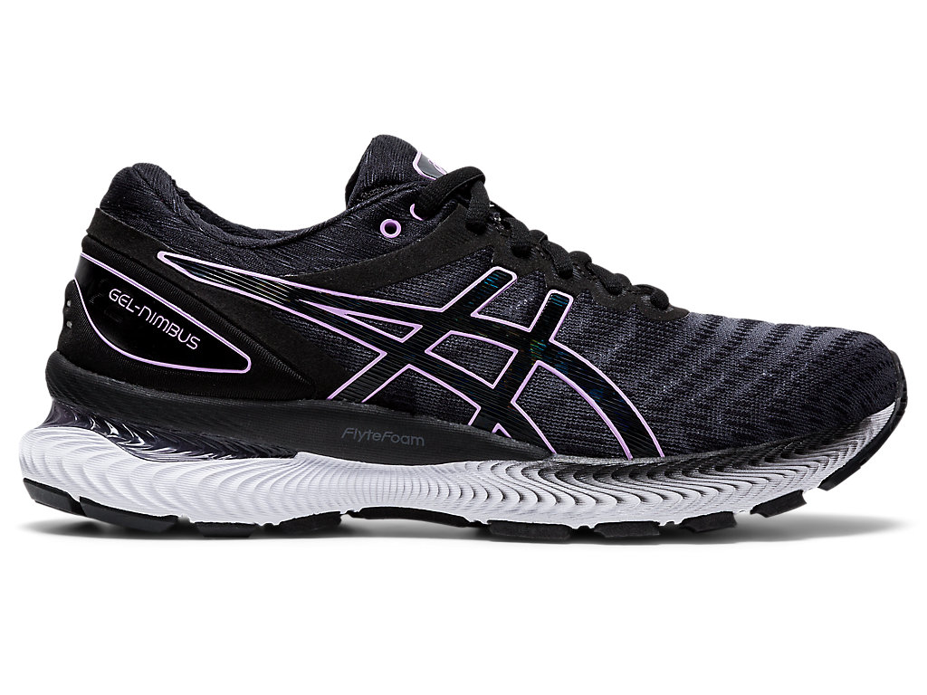 Women's GEL-Nimbus 22 | Black/Lilac Tech | Running Shoes | ASICS