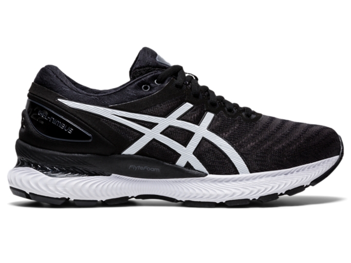 Women's GEL-Nimbus 22 | Black/White | Running Shoes | ASICS