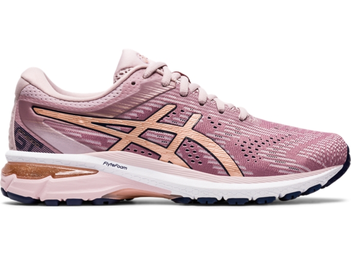 asics rose gold shoes