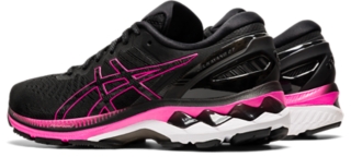 black and pink asics