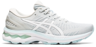 grey asics womens