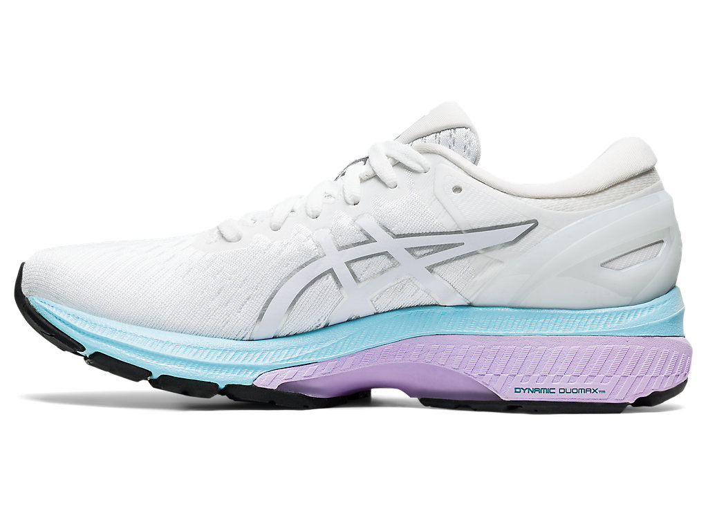 Women's GEL-KAYANO 27 | White/Pure Silver | Running Shoes | ASICS