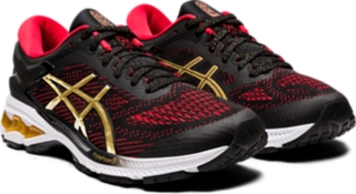 Asics kayano 2025 black and gold