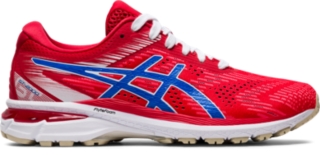 asics red womens shoes