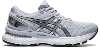 Women's GEL-Nimbus 22 Platinum | Piedmont Grey/Pure Silver | Running Shoes  | ASICS