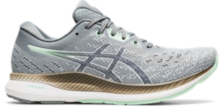 womens grey asics running shoes