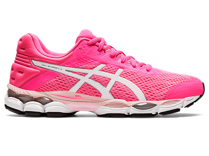 Image 1 of 7 of Women's Hot Pink/White GEL-GLORIFY™ 4 Women's Running Shoes & Trainers