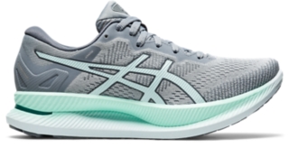 Women's GLIDERIDE | Piedmont Grey/Bio Mint | Running Shoes | ASICS