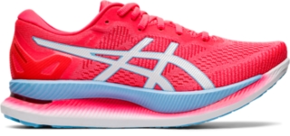 Glideride Diva Pink White レディース ランニング シューズ Asics