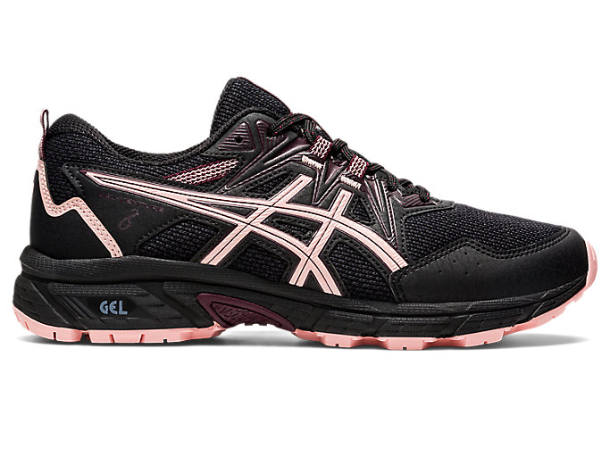 Image 1 of 7 of Women's Black/Frosted Rose GEL-VENTURE 8 Women's Trail Running Shoes & Trainers