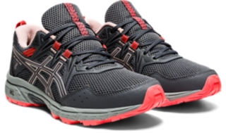  ASICS Women's Gel-Venture 8 Running Shoes, 5.5, Carrier  Grey/Ginger Peach