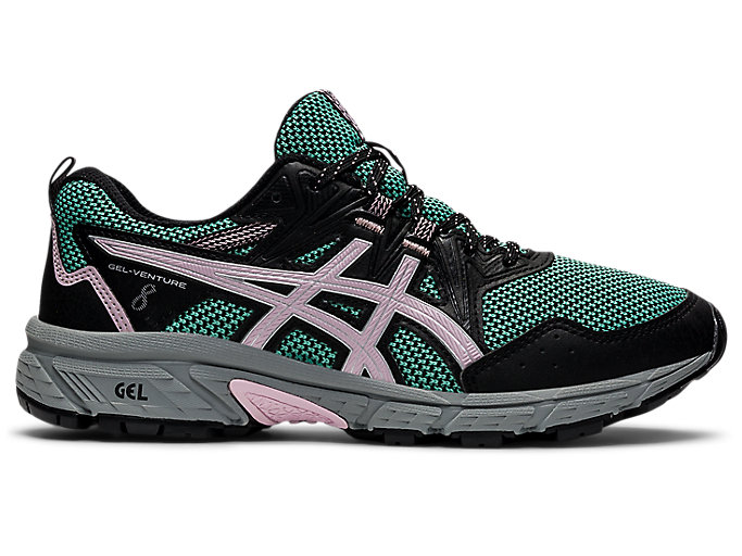 Image 1 of 7 of Women's Sage/Barely Rose GEL-VENTURE 8 Women's Trail Running Shoes & Trainers