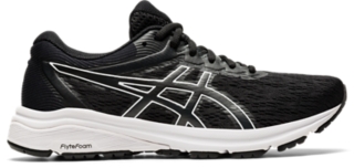 black asics sneakers