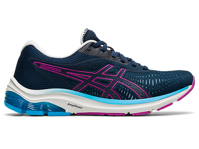 Image 1 of 7 of Women's French Blue/Digital Grape GEL-PULSE 12 Kid's Running Shoes & Trainers