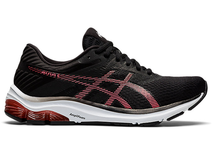 Image 1 of 7 of Women's Black/Blazing Coral GEL-FLUX 6 Women's Running Shoes & Trainers