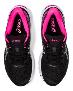 Asics black pink glo best sale