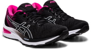 Women's GEL-CUMULUS 22, Black/Pink Glo, Running Shoes