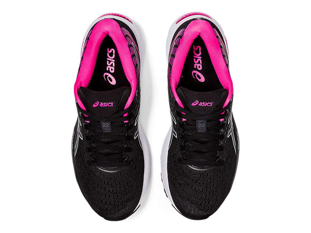 Women's GEL-CUMULUS 22 | Black/Pink Glo | Running Shoes | ASICS