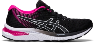 Women's GELCUMULUS 22 Black/Pink Glo Running Shoes ASICS