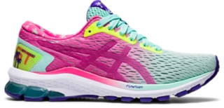 asics pink running shoes