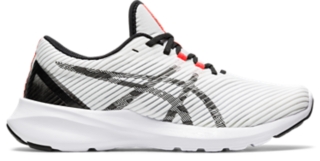 Asics black and white running outlet shoes