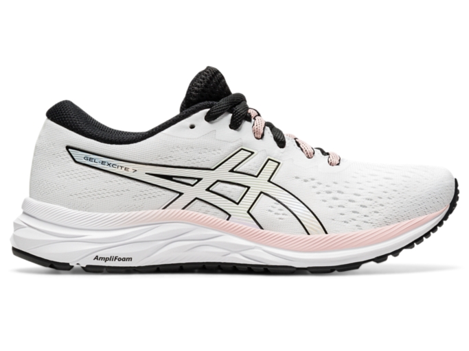 Women's GEL-EXCITE 7 | WHITE/BLACK | Run Further | ASICS UK