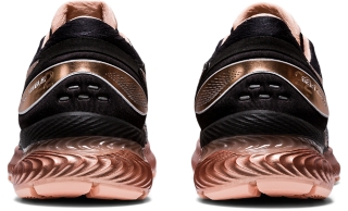 Women's black and rose best sale gold asics