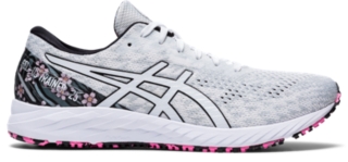 asics white running shoes