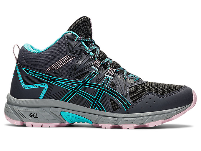 Image 1 of 7 of Women's Graphite Grey/Ice Mint GEL-VENTURE 8 MT Women's Trail Running Shoes & Trainers