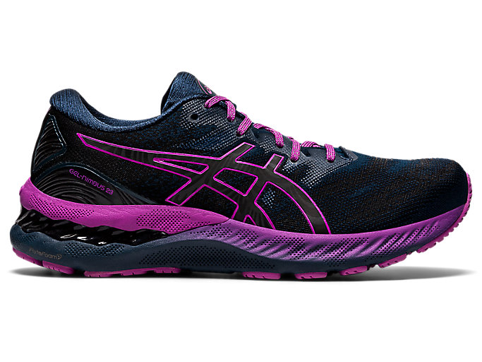 Image 1 of 7 of Women's French Blue/Lite Show GEL-NIMBUS 23 LITE-SHOW Women's Running Shoes & Trainers