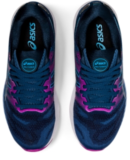 Women's GEL-NIMBUS 23 | Grand Shark/Digital Aqua | Shoes | ASICS