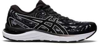 Women s GEL CUMULUS 23 Black White Running ASICS Outlet IE