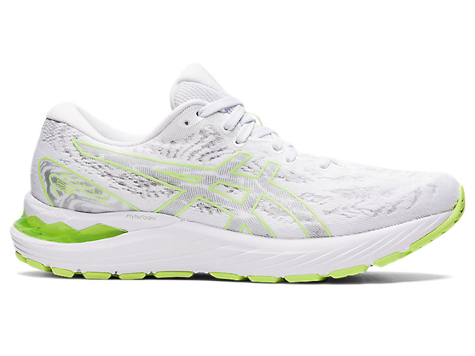 Image 1 of 7 of Women's White/Lime Green GEL-CUMULUS ™23 Women's Running Shoes & Trainers