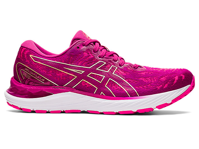 Image 1 of 7 of Women's Fuchsia Red/Champagne GEL-CUMULUS 23 Women's Running Shoes & Trainers