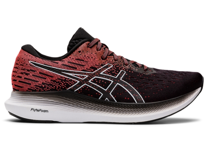Women's EVORIDE 2 Black/Blazing Coral Running Shoes ASICS