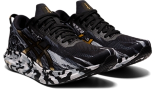 Women s NOOSA TRI 13 Black Pure Gold Running Shoes ASICS