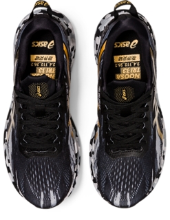 Asics gel noosa black and gold sale