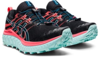 ASICS Trabuco Max Running Shoe - Women's Black/Nova Orange, 7.5