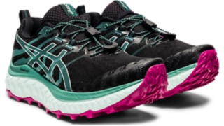 ASICS Trabuco Max Running Shoe - Women's Black/Nova Orange, 7.5