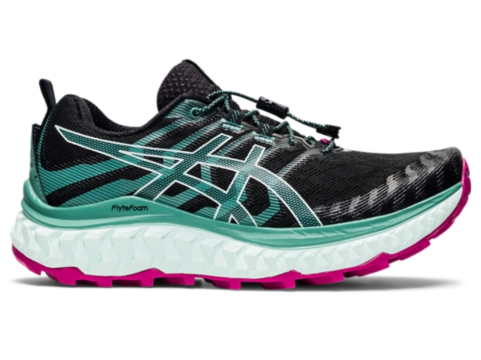 Women's TRABUCO MAX | Black/Soothing Sea | Trail Running Shoes | ASICS