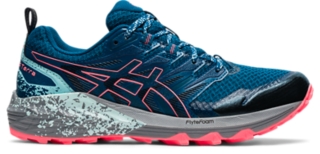 Women's GEL-TRABUCO TERRA | Deep Sea Teal/Blazing Coral | Womens Trail ...