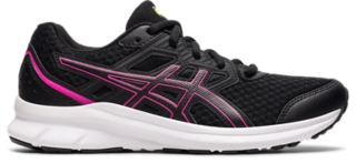 Women s JOLT 3 Black Hot Pink Running Shoes ASICS